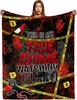 True Crime Throw Blanket – Gripping Gift for Fans of Serial Killers, True Detective & Crime Scene Mysteries