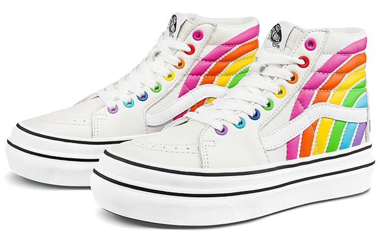 Sk8 Flour Shop X Sk8 Super ComfyCush Vans-Hi 'Rainbow' VN0A54EU2N7