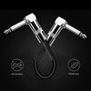 Set of 4 L-L Shape Patch Cables, 15cm, for Guitar Shielding, Easy to Manage, with Noise-Canceling Plugs