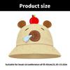 Capybara Embroidery Couple Hat Stylish Streetwear Hat Versatiles Portable Hat Engaging in Leisure Activity