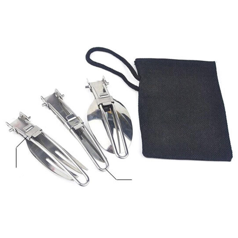 Tasche GU 3X Camping Wandern Picknick Klappbesteck Messer Gabel Löffel Utensil Tasche GU 3X Camping Wandern Picknick Klappbesteck Messer Gabel Löffel Utensil