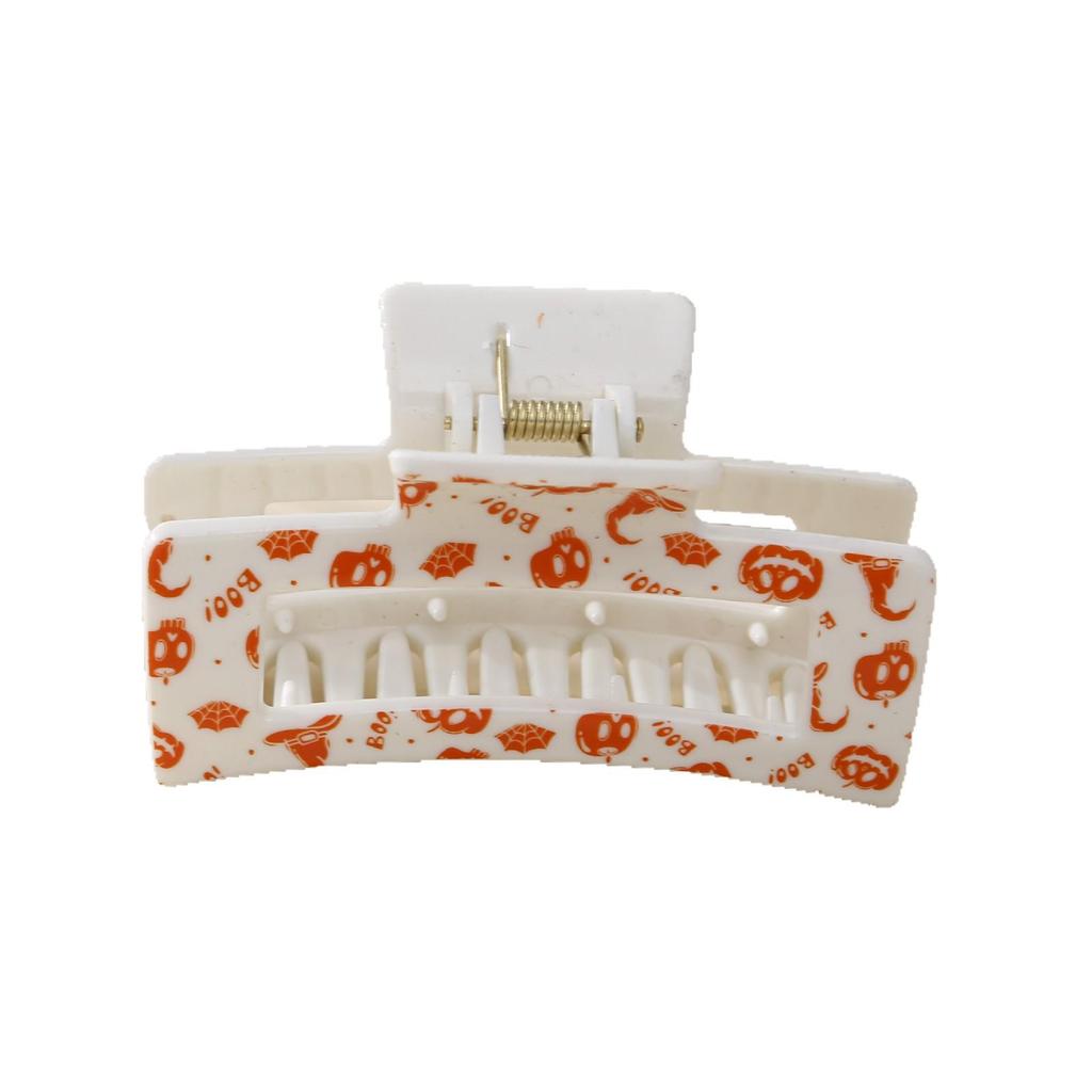 PVC Printed 8.5CM Square Halloween-Christmas Themed Hair Clip