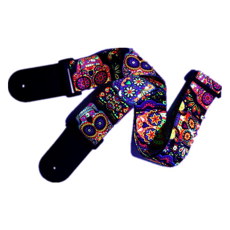 1 pc  Acoustic Guitar Strap Electric Guitar Straps with Leather Ends Adjustable Classical Guitar Straps