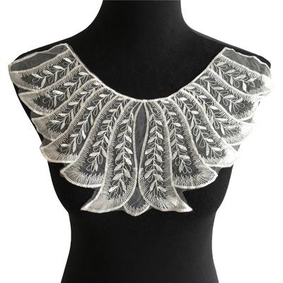 Embroidery Lace Collar Organza Applique Diy Decorative Sewing Neckline Fabric Wedding Dress Accessories Craft Supplies
