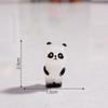 Luminous Panda Resin Ornament: Cute Micro Landscape Decor for Car Dashboard or Desktop