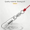 50pcs with Interlock Snap Fishhook Lure Connector Stainless Steel Fish Interlock Snap  Fishing