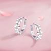 New 925 Silver Stud Earrings AAA Zircon High Quality For Women's Wedding Fine Jewelry Accessories Party Gift