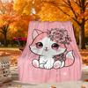 Floral Kitty Outdoor Flannel Blankets, Travel, Home Blankets, Suitable for All Seasons,Christmas Gifts. R1127270