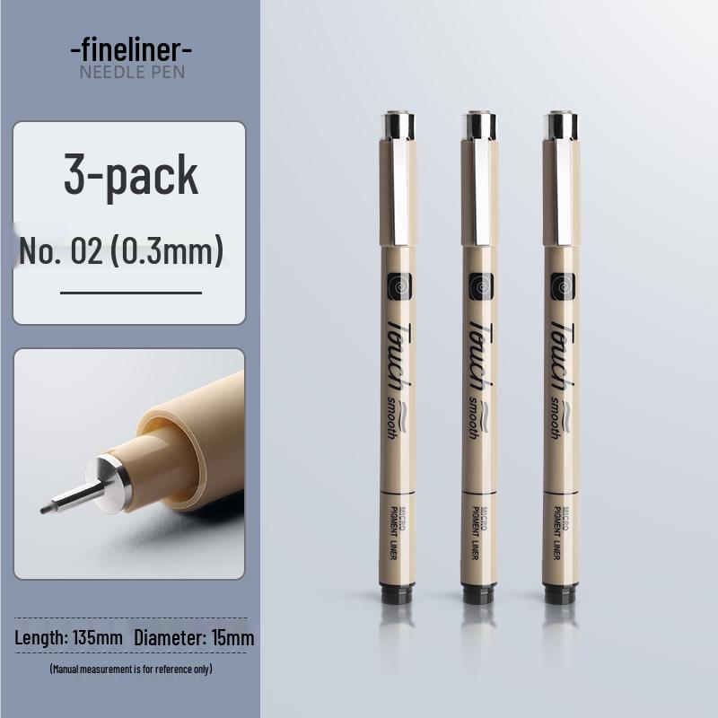 Waterproof Brown Technical Pen for Manga and Line Art Drawing