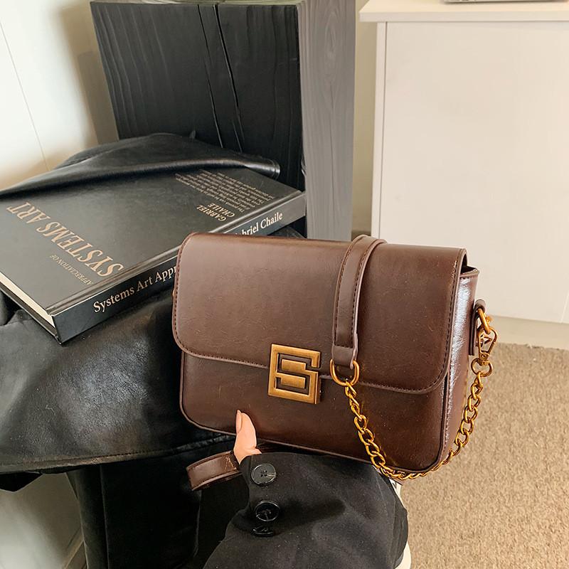 IELGY Fashion Messenger Bag All-Match Shoulder Small Square Bag