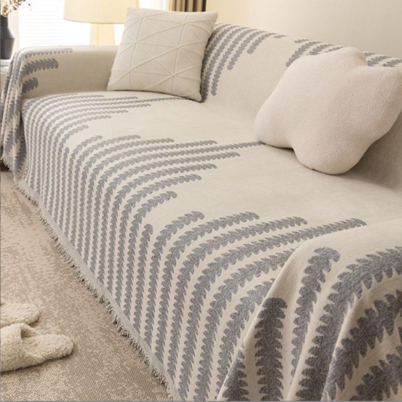 2024 Modern Sofa Blanket Nordic Tassels Throw Blanket Four Season Sofa Cover Dustproof Anti-scratch Couch Covers Furniture Cover