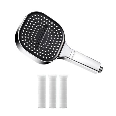 Universal 13cm Shower Head with Not  Clogging Nozzles Universal Shower Interfaces ABS for High Pressure Bathroom Use