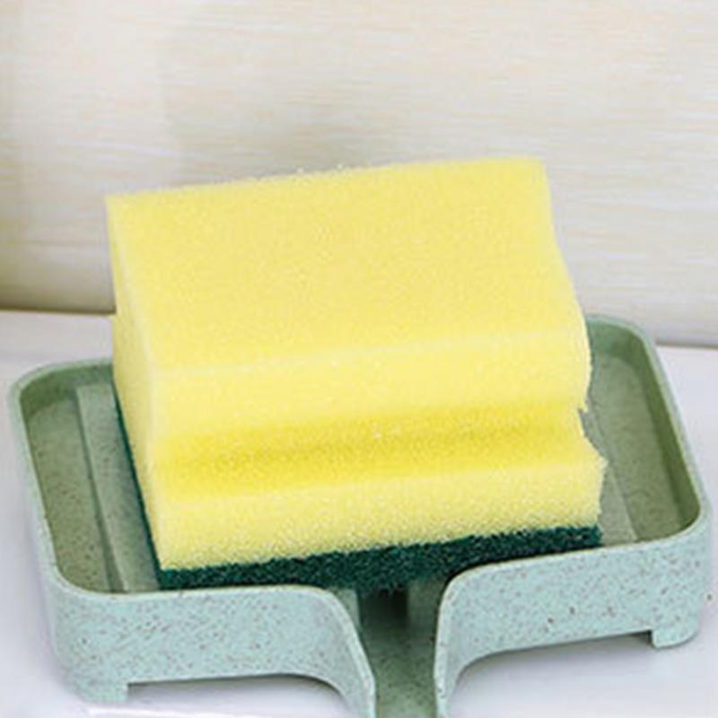 Soap Dish with Drain Bathroom Multipurpose Soap Tray Portable Soap Storage Containers Soap Holder Box for Shower Sponges