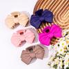 High-End Bow Claw Clip: Women's Solid Color Shark Clip, Large Size Hair Accessory