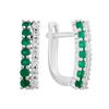 Silver Earrings with Natural Agate 1.117ct (2205432)