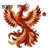 Beginner Sewing Materials Mythic Wilds DIY Patchwork Kit, Layered Fabric Art Dragon Handcrafted Wall Hanging Kit Phoenix Mythical Creature for