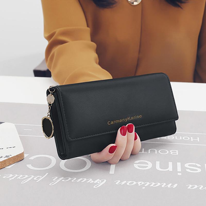 New Fashion Women Wallets Long Style Multi-functional Purse Fresh PU Leather Female Clutch Card Holder