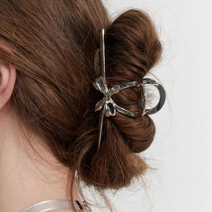 Metal Ribbon Hair Clip (L241MHA120)
