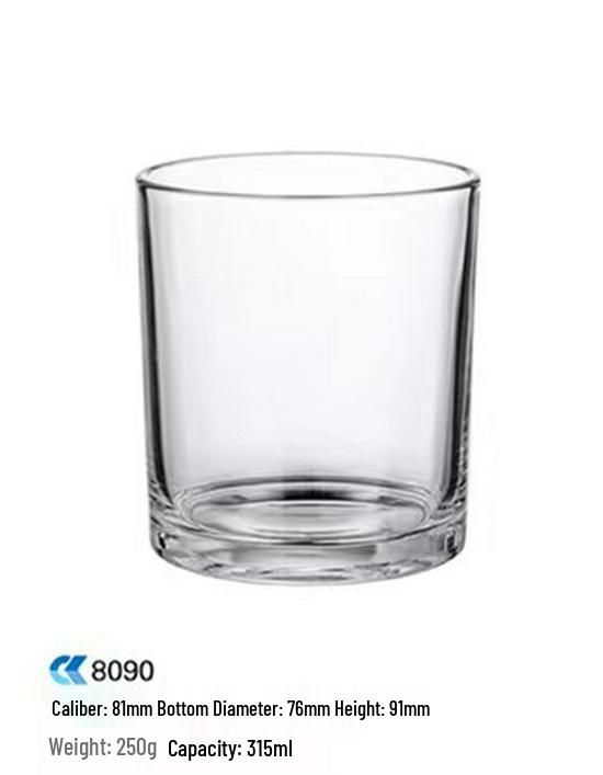 Thickened Transparent Glass Candle Holder for DIY Aromatherapy Candles