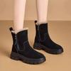 Fashion Booties Snow Boots for Women Ankle Elegant With Low Heels Padded Fashion 2024 Woman Shoes Furry No Slipery Sale Designer Luxury