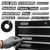 12pcs Tool Chest Organizer Labels Reusable Toolbox Organization Stickers 3D Magnetic Tool Box Labels for Tool Box Drawers