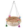 Safe Parrot Straw Durable Bird Toy Swing Nest Hanging On Birdcage