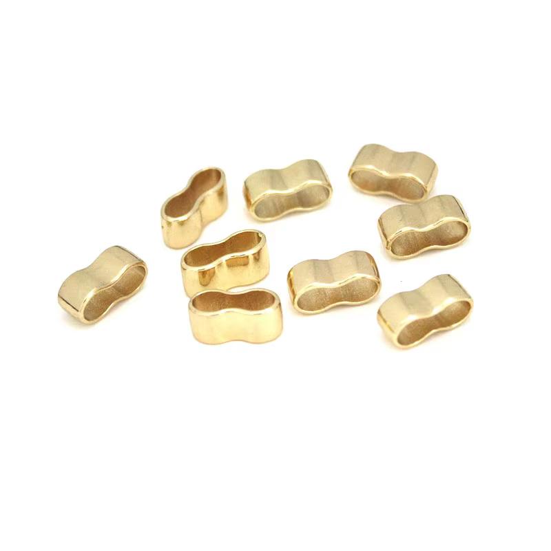 30Pcs Metal Charms Slider Spacer Beads/Big Double Hole Stopper Beads Accessories for Leather Bracelet Jewelry Making Accessories