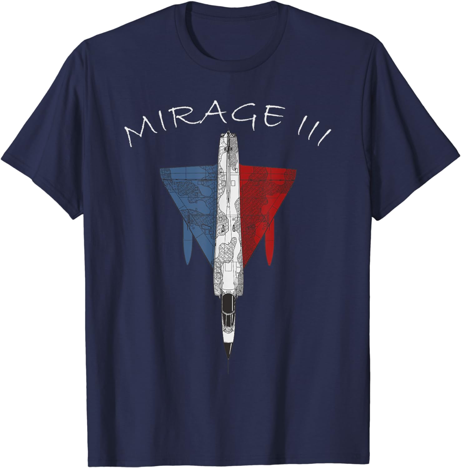 

Mirage III Fighter Jet French Military Aircraft MenT-Shirt Short Sleeve Casaul 100% Cotton T Shirt 4XL