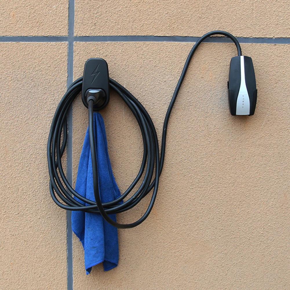 Car Wall Mount Charging Cable Organizer Connector Bracket Charger Holder with Chassis Bracket Charger For Tesla Model 3 Y