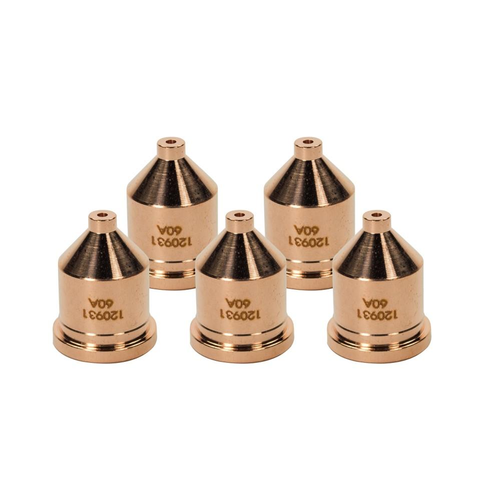 5pcs 120931 Plasma Torch Consumable 60A Tip Nozzles Welding Accessory for 1250