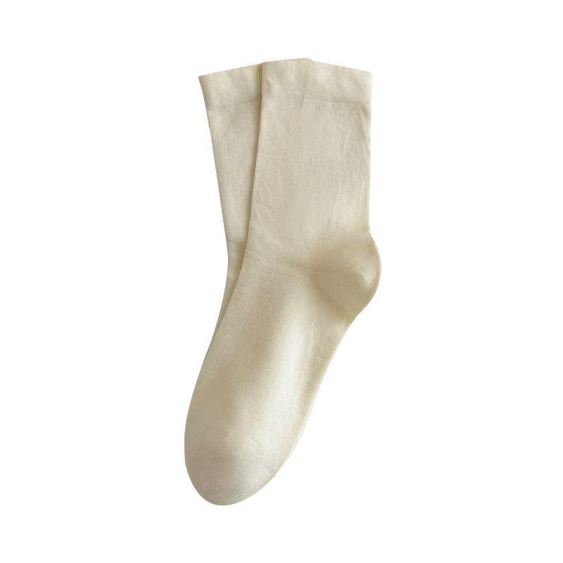 Pure Cotton Socks - Children's Summer Lightweight Model Without Bones, Anti-sagging and Anti-torn Cotton, Versatile Mid-length Socks
