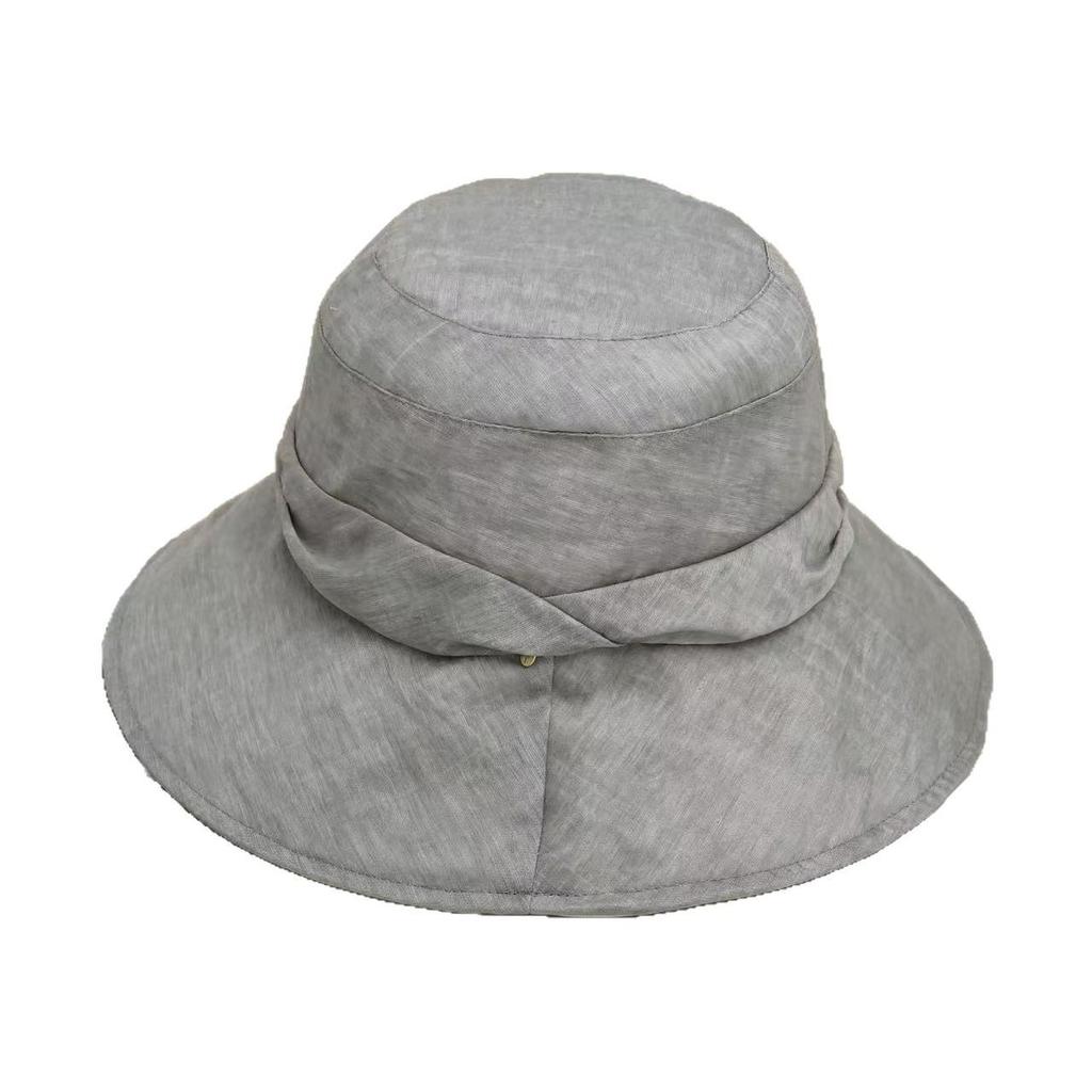2026 Korean Style Women's Pleated Bucket Hat: Japanese-Inspired, Face-Slimming, Sun Protection, Versatile & Lightweight