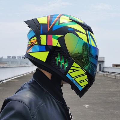 JIEKAI Cască de motocicletă electrică pentru bărbați și femei Cască completă cu lentilă dublă acoperire completă Street Car Bluetooth All Seasons Universal