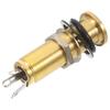 QUMIIRITY Flush Mount Guitar Output Jack, 1/4" (635mm) Stereo Phone Jack for Threaded Cylinder Base