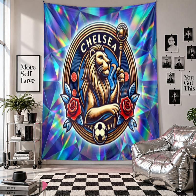 Chelsea FC Wall Tapestry Home Decor Wall Hanging Cloth for Bedroom Living Room Background
