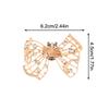 1Pc Shiny Hollow Rhinestone Bow Shoe Buckle Fashion Bowknot Shoes Decoration Shoe Clip Wedding Bride Shoes Accessories