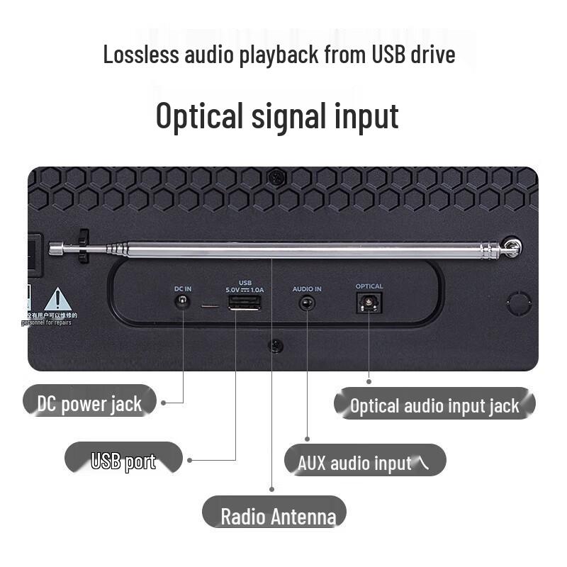 Philips TAM6208 Hi-Fi Bluetooth CD Player & Retro Radio