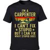 Cool Carpenter Art for Men Women Carpentry Tool Woodworker T Shirts Summer Graphic Cotton Handyman Gift Idea Christmas Tshirt