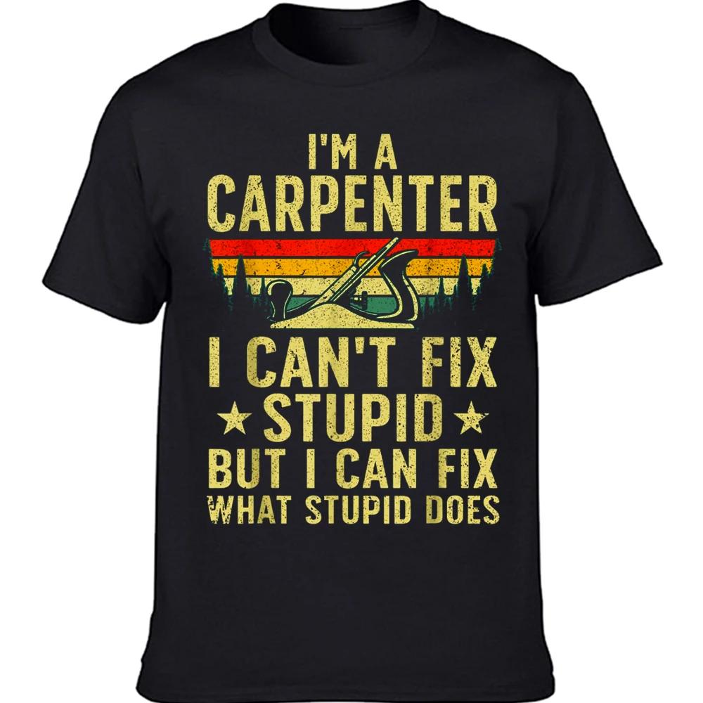 

Cool Carpenter Art for Men Women Carpentry Tool Woodworker T Shirts Summer Graphic Cotton Handyman Gift Idea Christmas T-shir... S разноцветный
