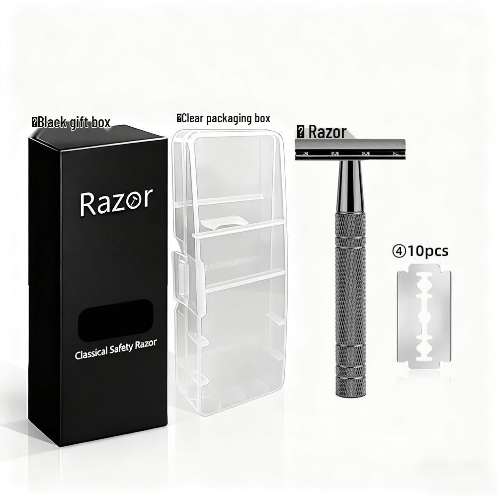 Retro Double-Sided Platinum Manual Shaving Razor