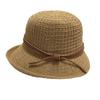 New Crimped Bucket Hat Women's British Top Hat Spring and Autumn Hat Women's Bow Knitted Hat Versatile