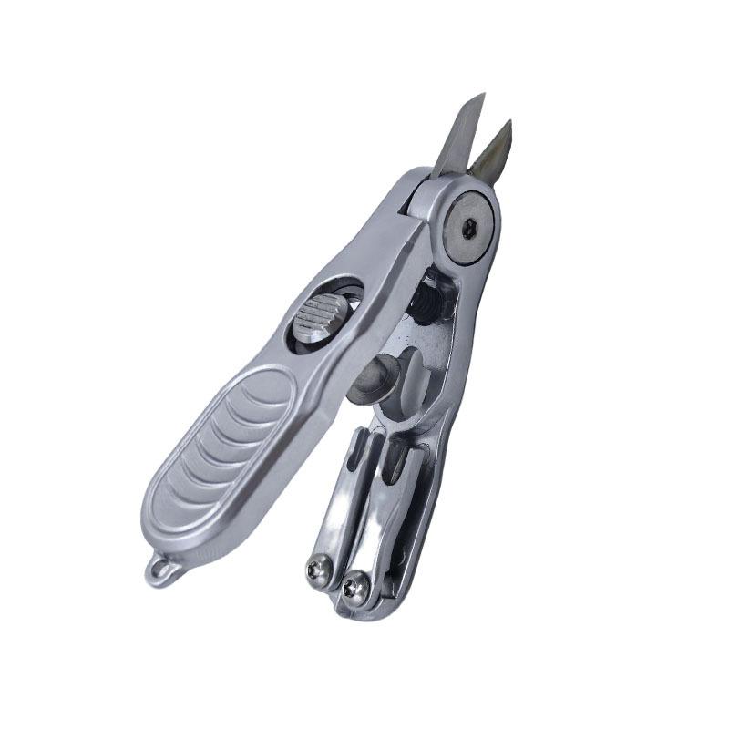 Multi-Functional Fishing Scissors With Serrated Blade Portable Stainless Steel Lure Pliers Cut Pe/Carbon Line Fishing Tackle