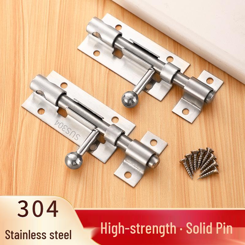 Surface-Mounted Stainless Steel Anti-Theft Door Latch for Wood/Bathroom Doors