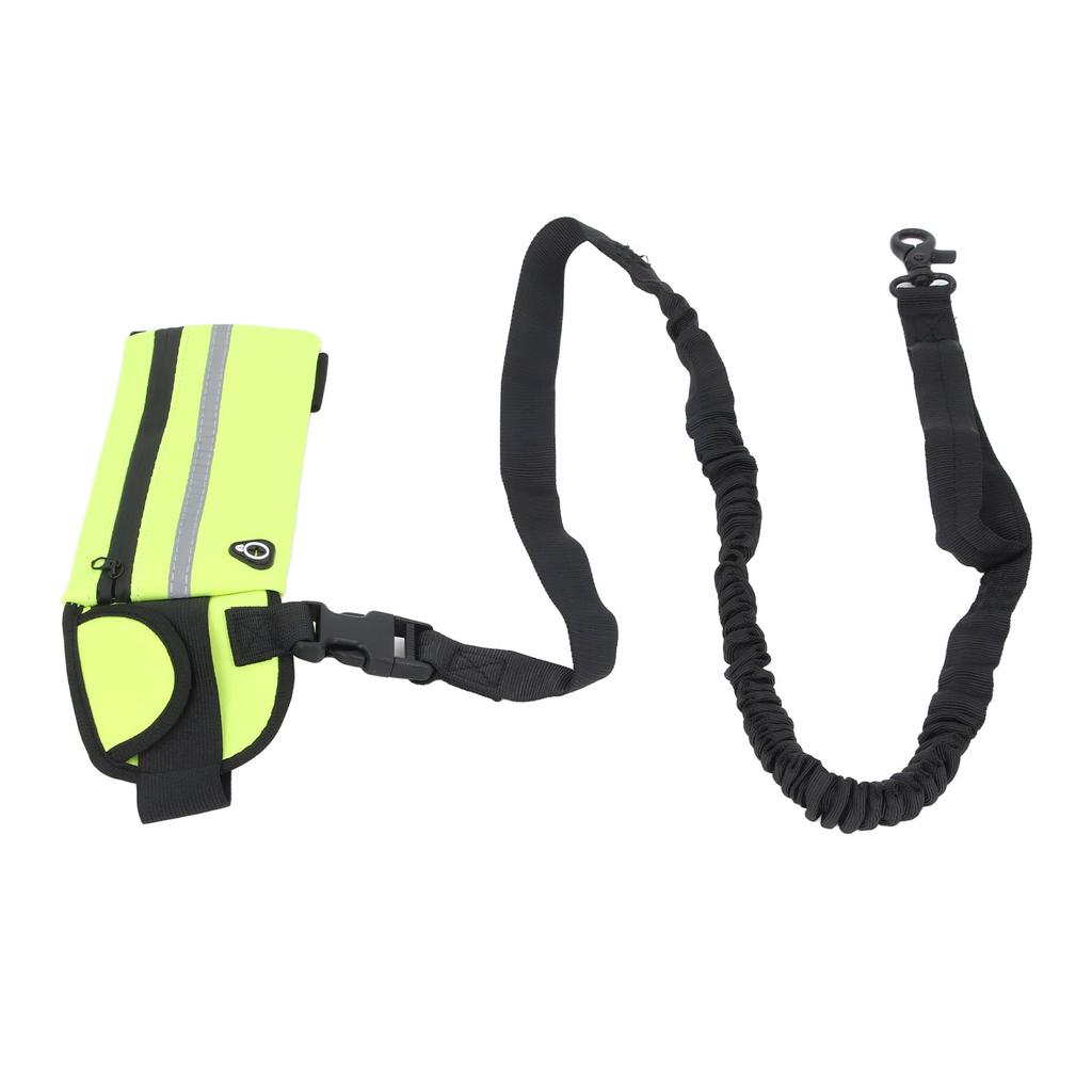 Dog Leash with   Pouch Waist Leash for Dog Walking Training Running Elastic Rope Waist Bag Reflective