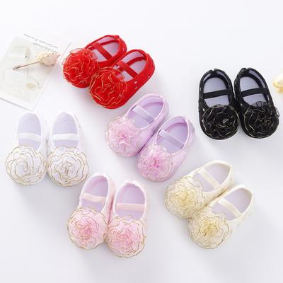 Newborn Baby Shoes Baptism  Baby Girl Lace Shoes  Toddler Prewalker Cute Baby Soft Shoes for 0-18M with Hair Band
