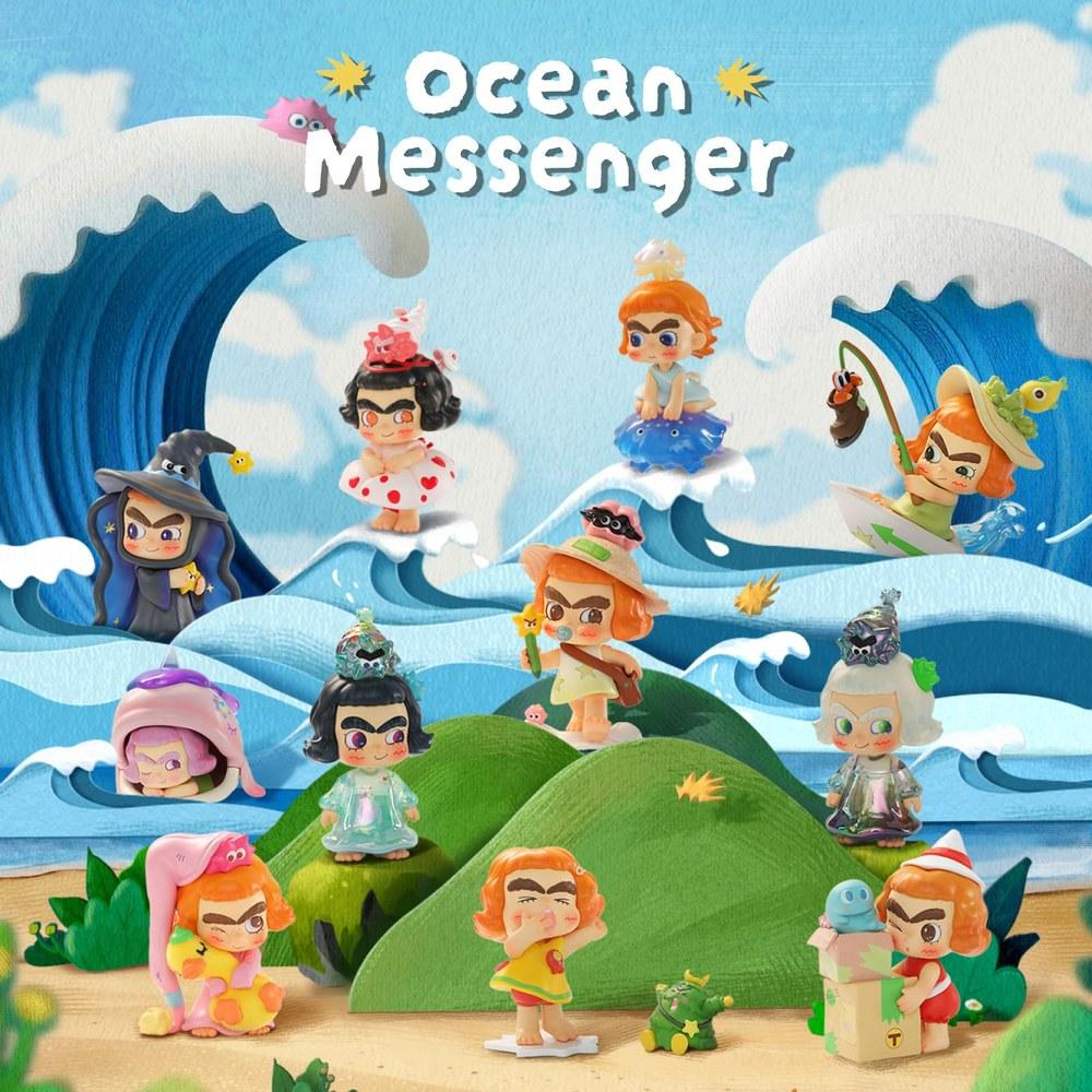 52TOYS BLINDBOX CiCiLu Ocean Messenger Little Messenger of the Sea Series Blind Box Figure Gacha Toy Doll Collection Painted 10cm