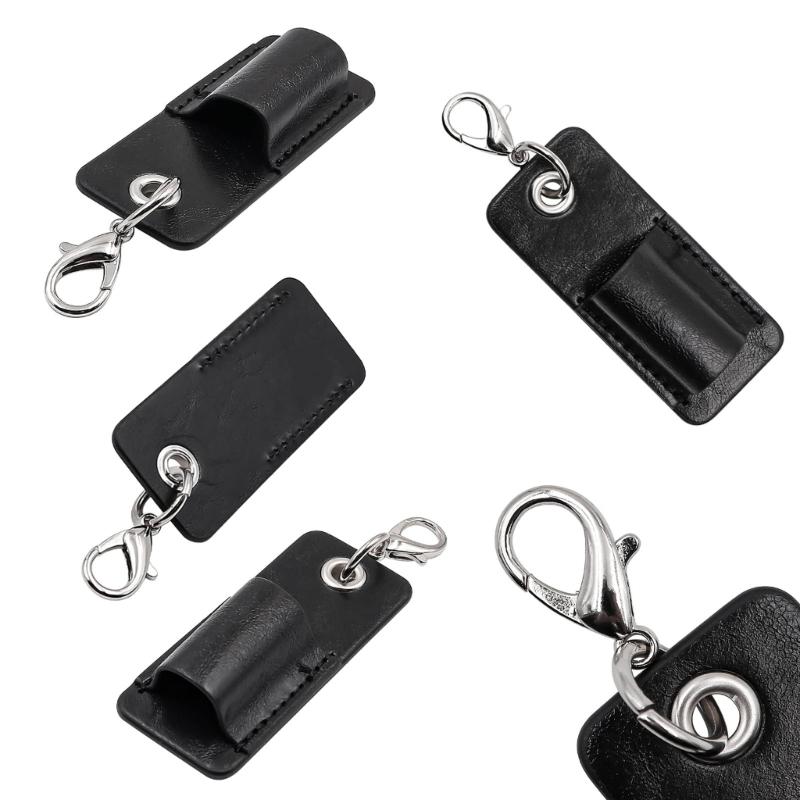 Kreativer PU-Leder Stifteorganizer Praktische Lanyard Stifteaufbewahrungstasche Schutzhülle für Füllfederhalter Kugelschreiber Zubehör