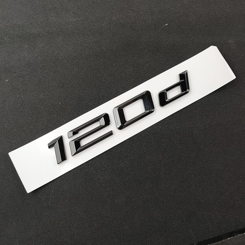 3D ABS Black Logo Emblem Letters Sticker Car Trunk Badge Accessories