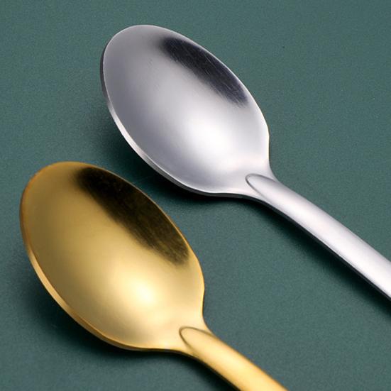 Elegant Table Decor for Parties 4Pcs Christmas Dessert Spoons, Stainless Steel Coffee Spoons with Gingerbread Man Star Stocking Snowman Handle, Unique