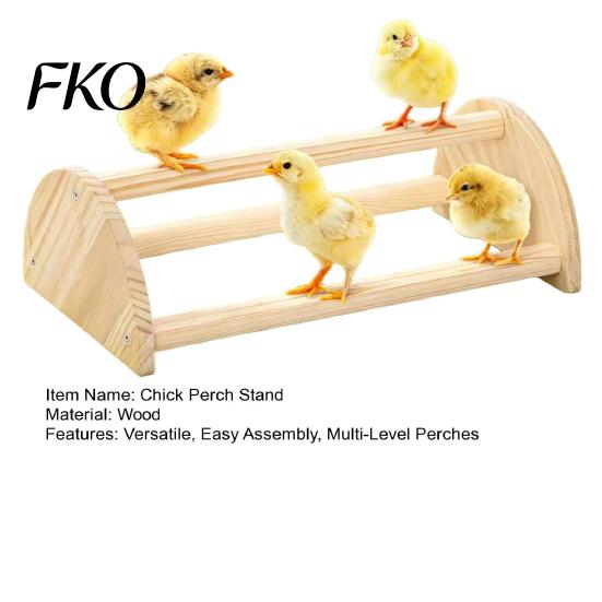 Hühnerstange Holz Küken Sitzstange Ständer, Kiefernholz Stange, Halbkreisförmiges Geflügelstall Spielzeug Klettergerüst für Aufzuchtbox Papageien Gebrauch, Montage